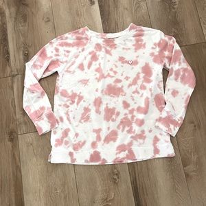 Pink tie-dye sweatshirt